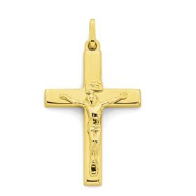 9ct+Gold+Crucifix+Pendant