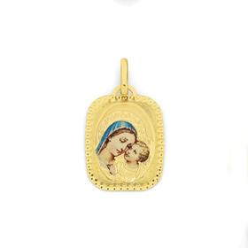 9ct+Gold+Mother+%26amp%3B+Child+Pendant