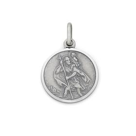 Silver-St-Christopher-with-Car-Medal on sale