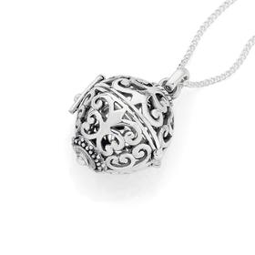 Silver+Harmony+Ball+Pendant