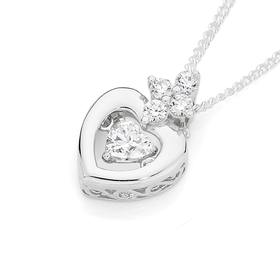 Silver+Twinkling+Treasures+Heart+Pendant