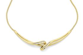 9ct-Diamond-Necklet on sale