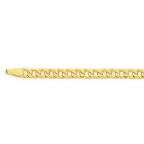 9ct-Gold-60cm-Bevelled-Curb-Chain on sale