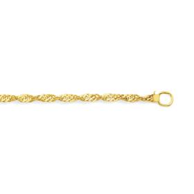 9ct+Gold+45cm+Solid+Singapore+Chain