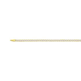 9ct-Gold-Two-Tone-45cm-Solid-Diamond-Cut-Curb-Chain on sale