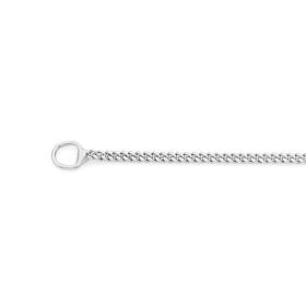 9ct-White-Gold-45cm-Solid-Curb-Chain on sale