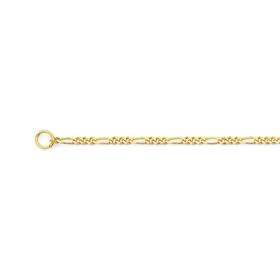 9ct+Gold+45cm+Solid+Figaro+3%2B1+Chain