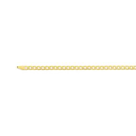 9ct-Gold-50cm-Solid-Bevelled-Curb-Chain on sale
