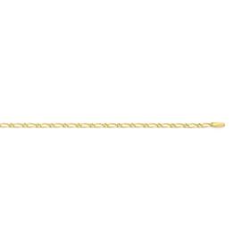 9ct+Gold+50cm+Solid+Figaro+1%2B1+Chain