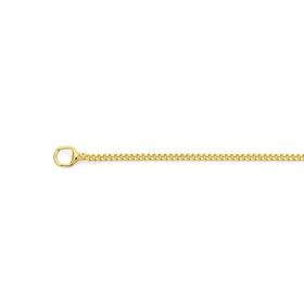 9ct+Gold+45cm+Solid+Curb+Chain