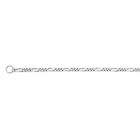 Solid-9ct-White-Gold-40cm-31-Figaro-Chain on sale