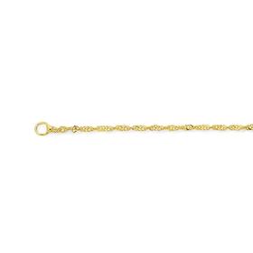 9ct+Gold+45cm+Solid+Singapore+Chain