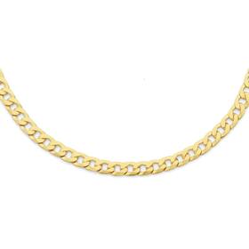 9ct+Gold+60cm+Solid+Curb+Chain