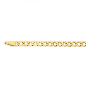 9ct-Gold-55cm-Solid-Flat-Curb-Chain on sale