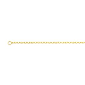 9ct+Gold+45cm+Oval+Belcher+Chain