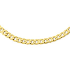 9ct-Gold-50cm-Solid-Curb-Chain on sale