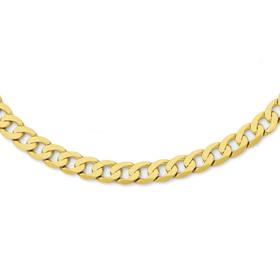 9ct-Gold-55cm-Solid-Curb-Gents-Chain on sale