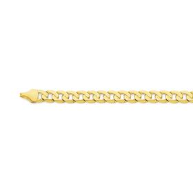 9ct+Gold+50cm+Solid+Curb+Chain