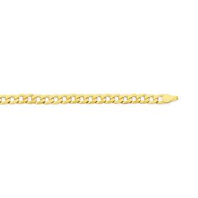 9ct-Gold-Solid-55cm-Curb-Chain on sale