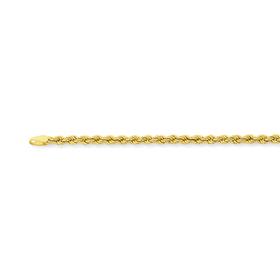 9ct+Gold+45cm+Rope+Chain