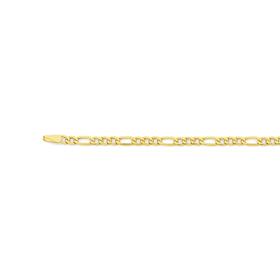 9ct+Gold+50cm+Figaro+Chain