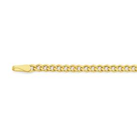 9ct+Gold+45cm+Curb+Chain