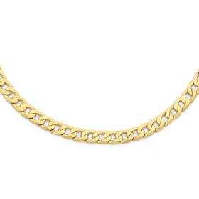 9ct-Gold-55cm-Solid-Curb-Gents-Chain on sale