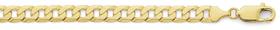 9ct-Gold-Solid-Bevelled-Curb-Chain on sale