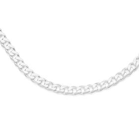 Silver-50cm-Solid-Bevelled-Curb-Chain on sale