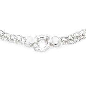 Silver+46cm+Single+Rolo+Necklet