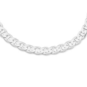 Silver-21cm-Concave-Anchor-Bracelet on sale