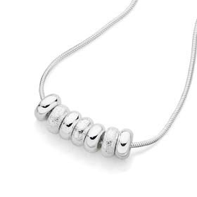 Silver-42cm-Small-7-Lucky-Rings-Necklet on sale