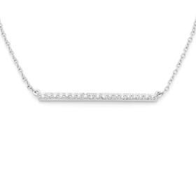 Silver+CZ+Bar+Necklace