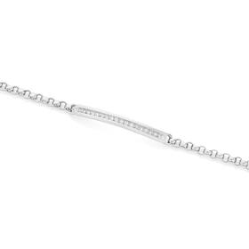 9ct-White-Gold-Diamond-Bracelet on sale