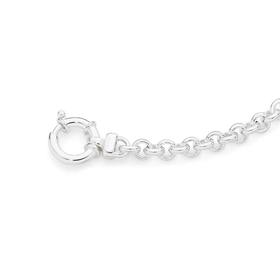 Silver-195cm-Belcher-Bolt-Ring-Bracelet on sale