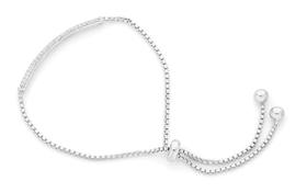 Sterling+Silver+Pave+Cubic+Zirconia+Rounded+Bar+Friendship+Bracelet