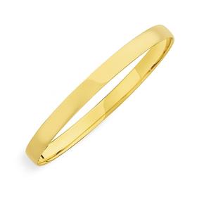 9ct-Gold-6x65mm-Solid-Bangle on sale