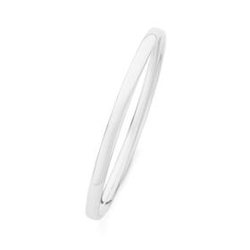 Silver-5mm-Round-Bangle on sale