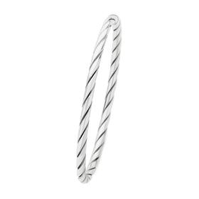 Silver-65mm-Solid-Twist-Bangle on sale