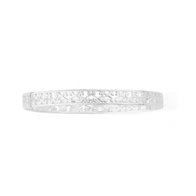 Silver-65mm-Scroll-Filigree-Bangle on sale