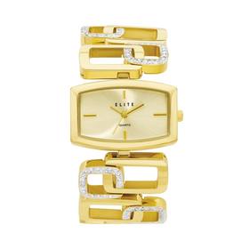 Elite+Ladies+Gold+Tone+Watch