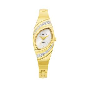 Elite+Ladies+Gold+Tone+Watch