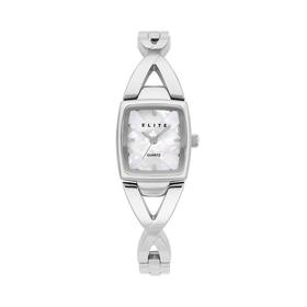 Elite+Ladies+Silver+Tone+Watch