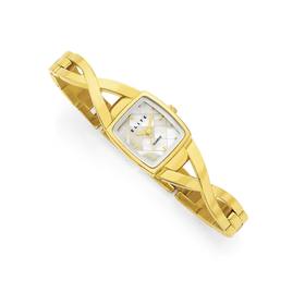 elite-Gold-Tone-Tonneau-Watch on sale