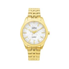 Elite+Ladies+Gold+Tone+Watch