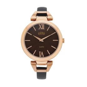 elite-Rose-Tone-Leather-Strap-Watch on sale