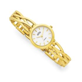 elite-Gold-Tone-Round-Watch on sale
