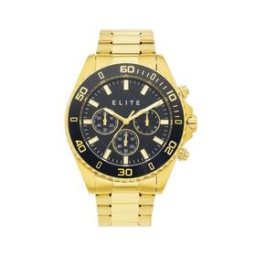 Elite+Men%27s+Gold+Tone+Watch