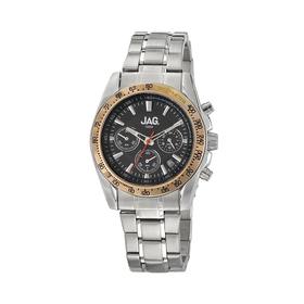 JAG+Mens+Silver+Tone+Chronograph+Watch