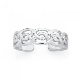 Silver+Celtic+Link+Toe+Ring